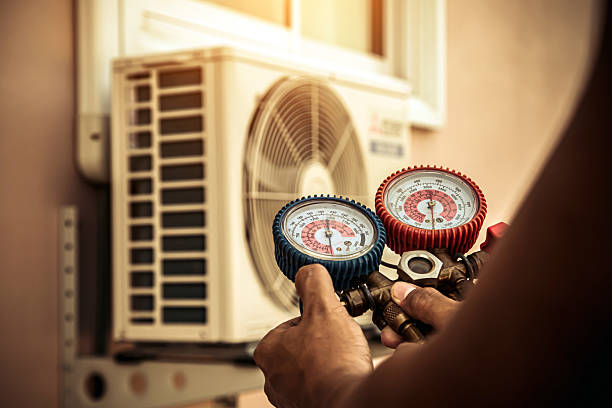 Professional Hvac Maintenance technician working in Neshanic Station, NJ